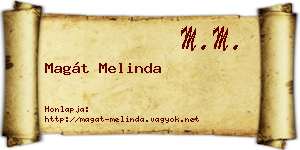 Magát Melinda névjegykártya